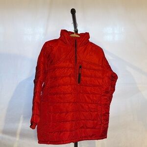 Arizona Jean Company Red Puffer Jacket Size L Like New
